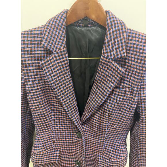 & Other Stories Houndstooth Hourglass Blazer Sz 0 - Picture 10 of 13